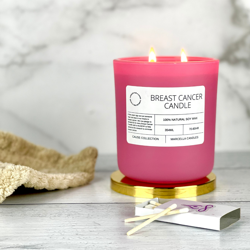 Marcella Candles - Breast Cancer Awareness Candle