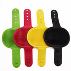 Soft Rubber Pet Brush - Pet Bath Silicone Comb Hair Remover & Massager