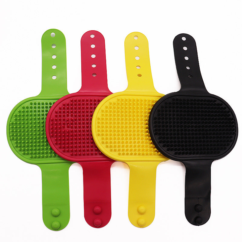 Soft Rubber Pet Brush - Pet Bath Silicone Comb Hair Remover & Massager