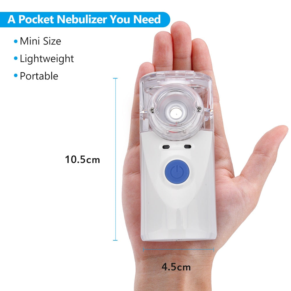 Mesh Nebulizer - Silent Ultrasonic Steaming Inhaler USB Charging