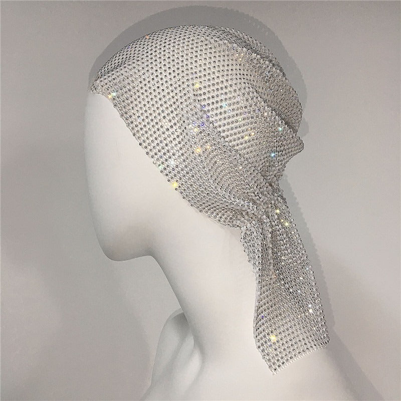 Rhinestone - Mesh Elastic Headband