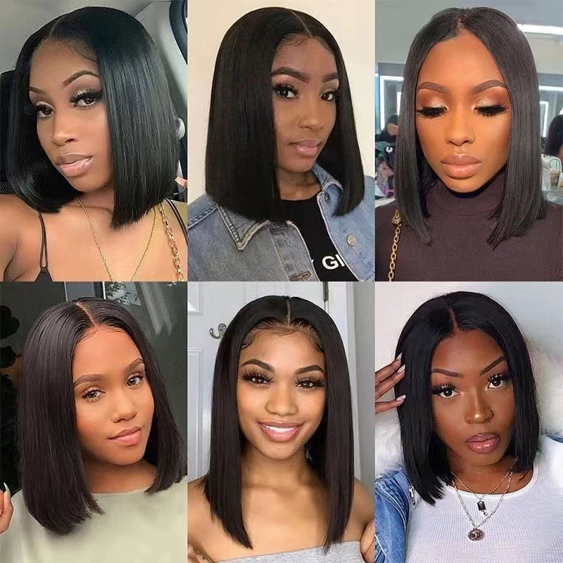 Variety Bobs - High Temperature, Silk, Synthetic Fiber, Front Lace Wigs