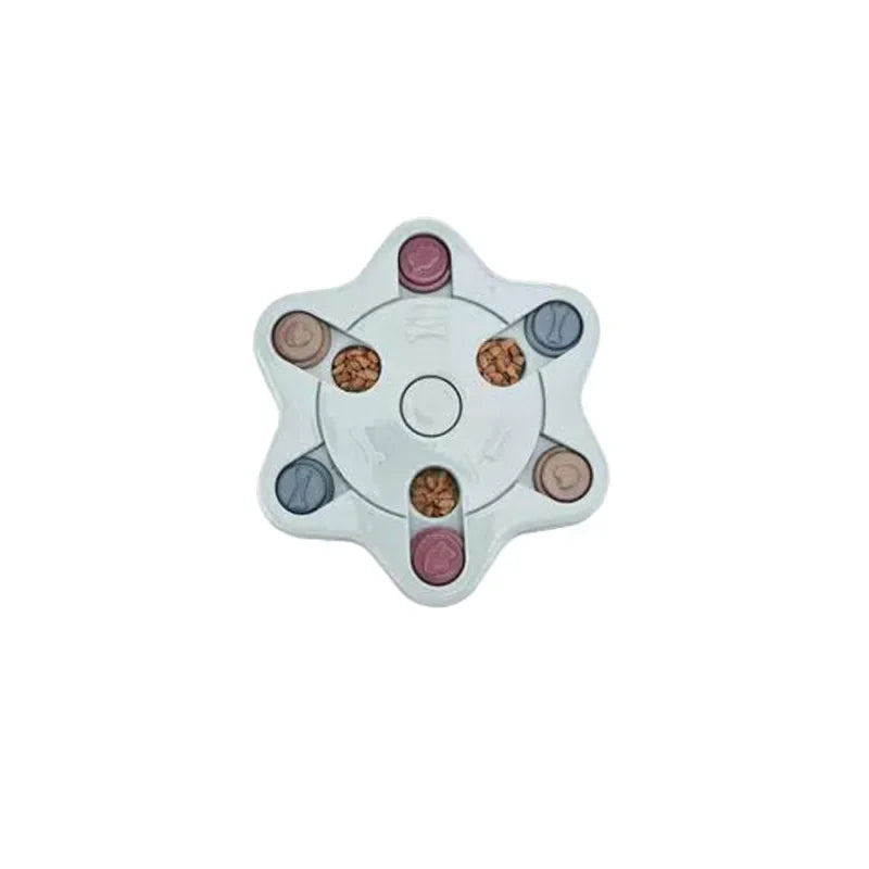 Pet Mental Stimulation Feeders - Puzzle Slow Food Dispenser Non Slip Bowl For Pets