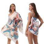 Two-in-One Beach Towel Bag - Printed Bath Towel All-In-One Beach Towel & Storage Bag