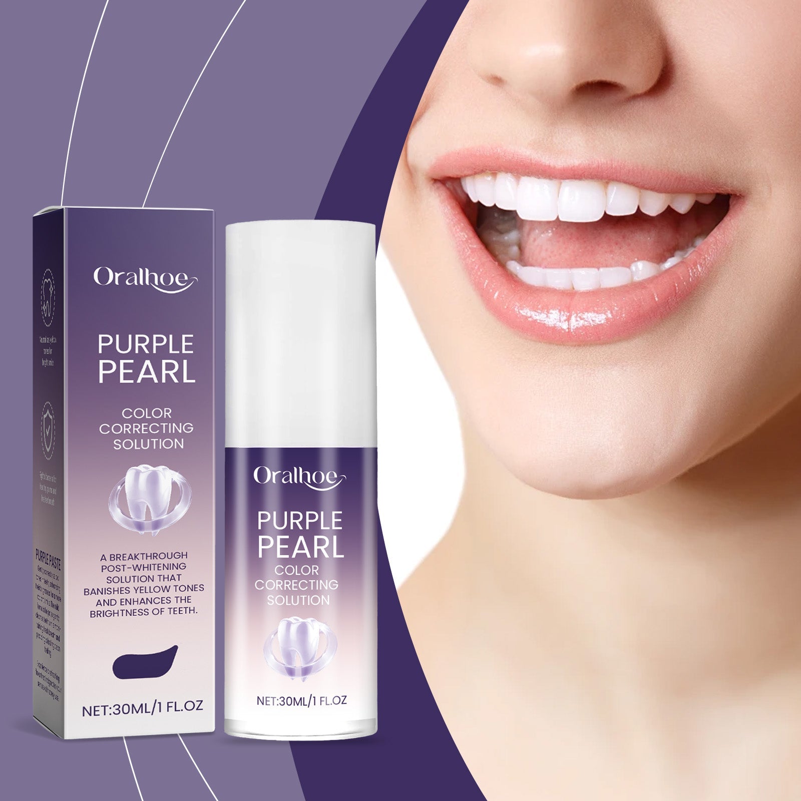 Oralhoe - Purple Pearl Color Correcting Solution Toothpaste