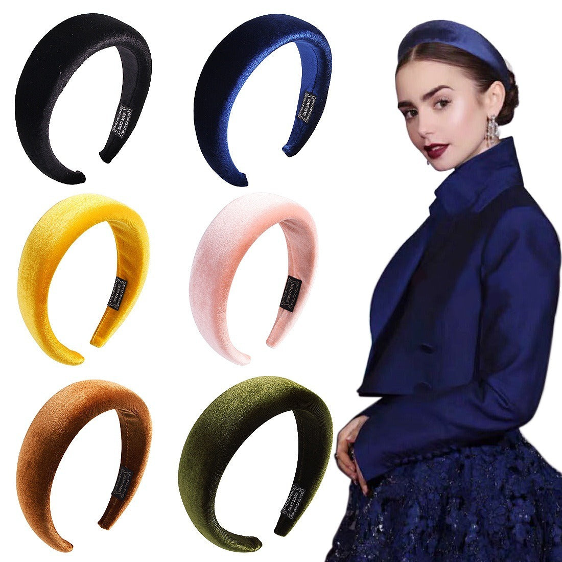 Classic - Wide Edge Velvet Sponge Headband