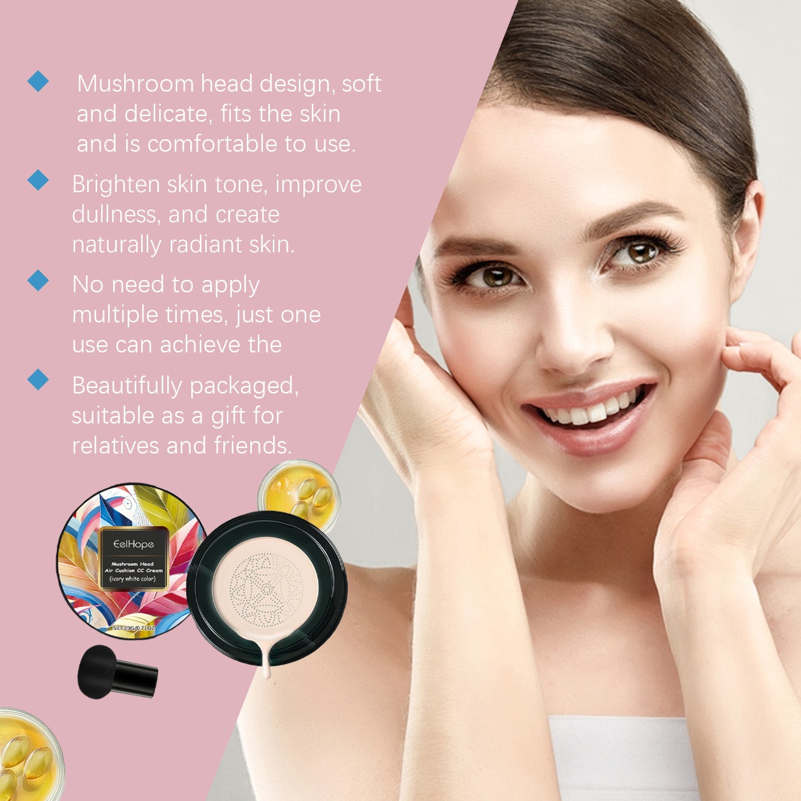 Eelhope - Mushroom Head Air Cushion CC Cream