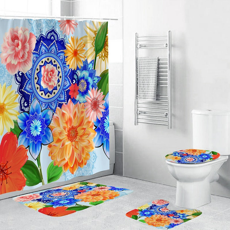 Bohemian Style - 3D Polyester Waterproof and Mold Proof Bathroom Sets