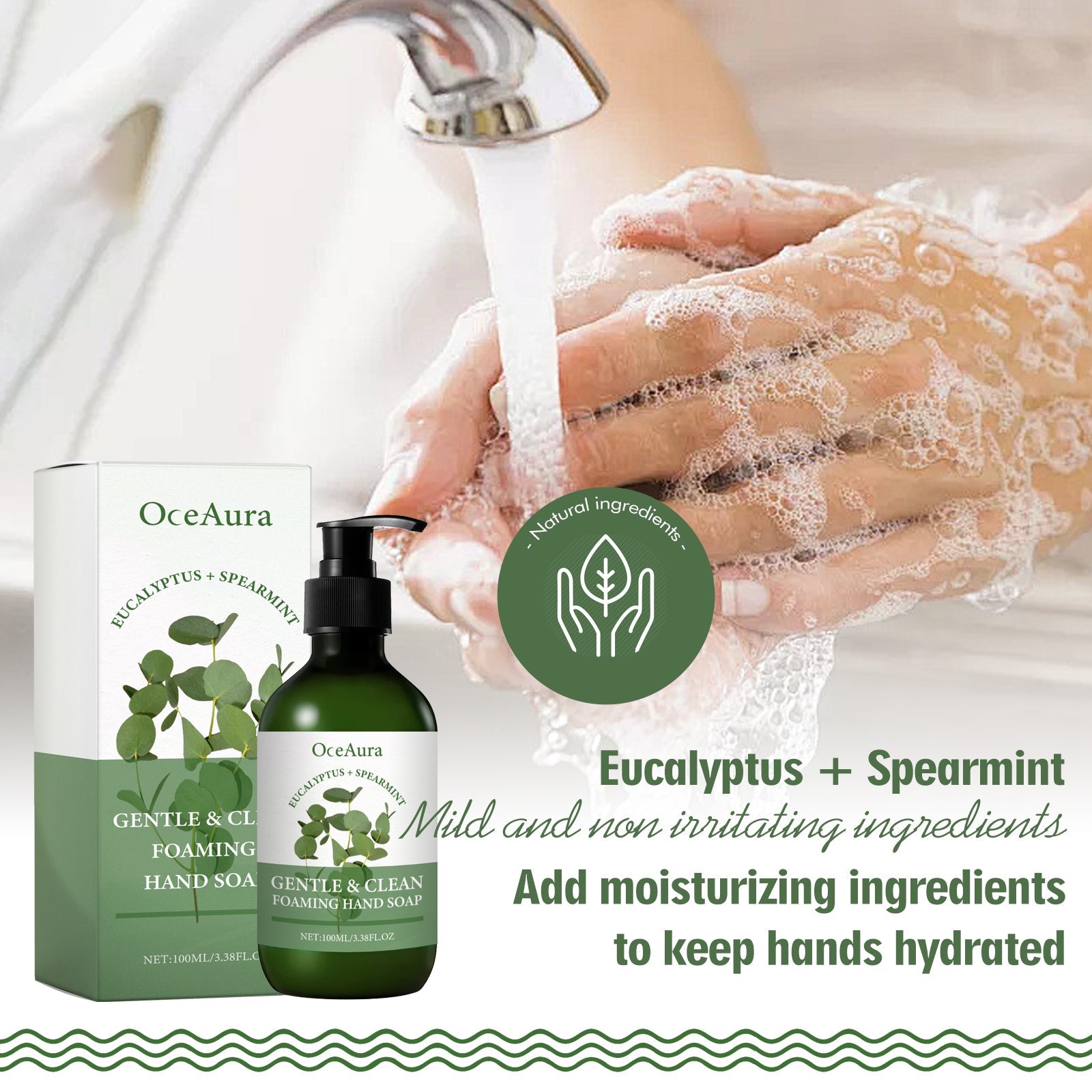 OceAura - Gentle & Clean Foaming Hand Soap