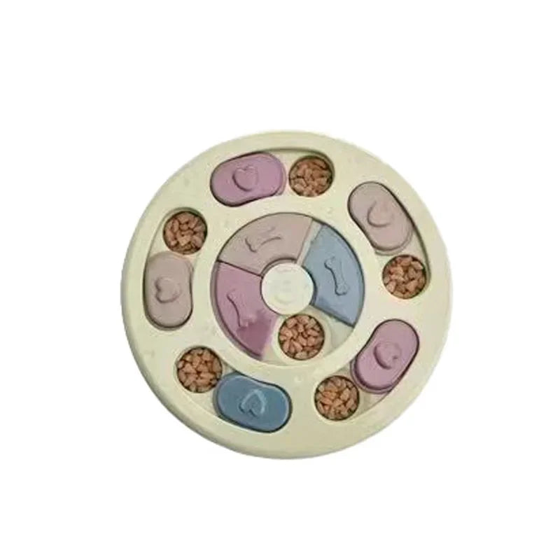 Pet Mental Stimulation Feeders - Puzzle Slow Food Dispenser Non Slip Bowl For Pets