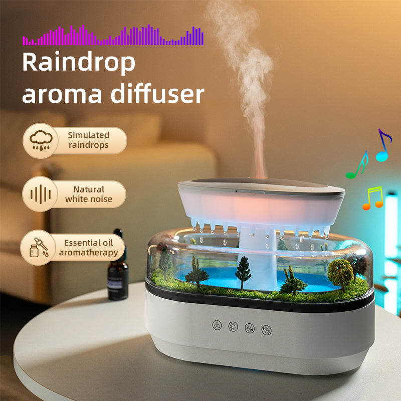 Raindrop Forrest - White Noise Humidifier & Aromatherapy Diffuser