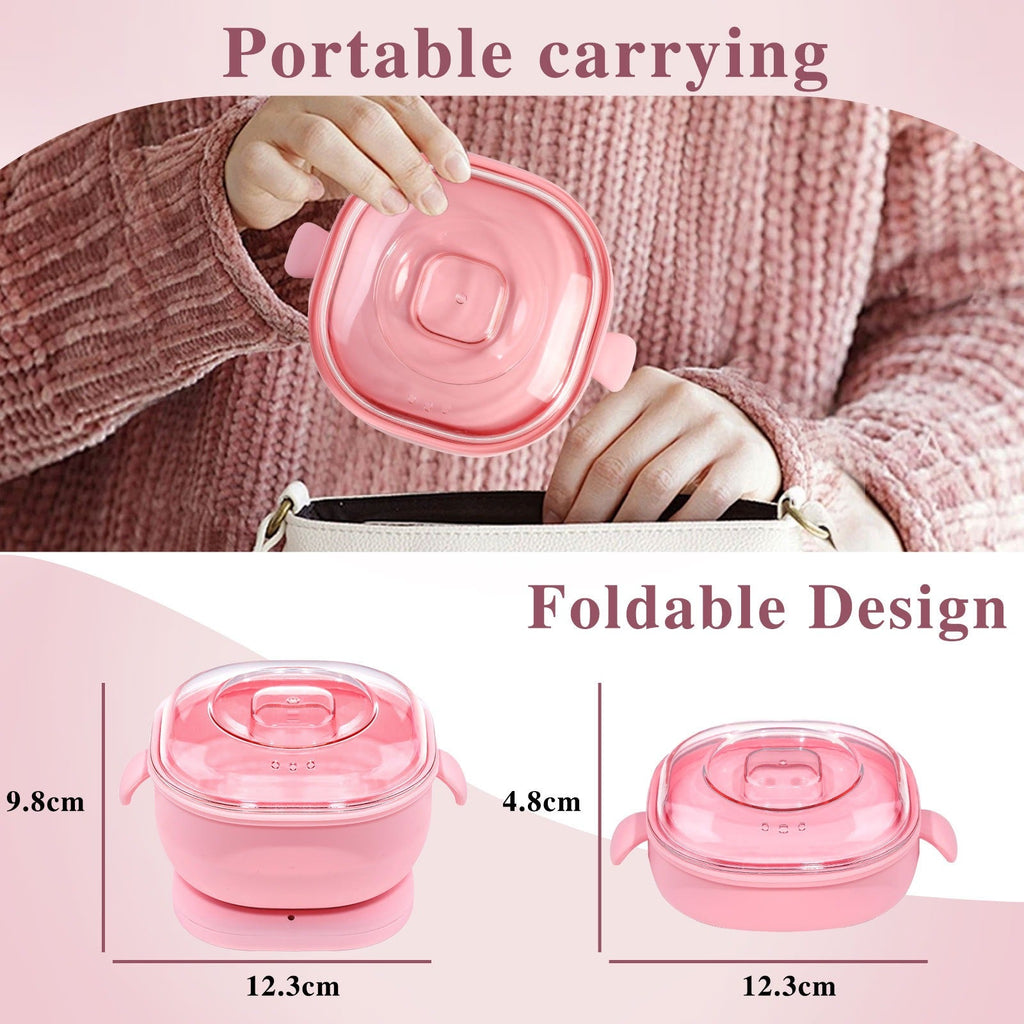 Portable Hot Waxing Kit with Silicone Waxing Pot
