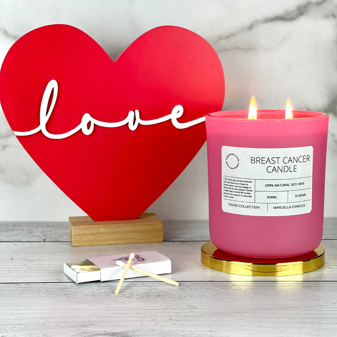 Marcella Candles - Breast Cancer Awareness Candle