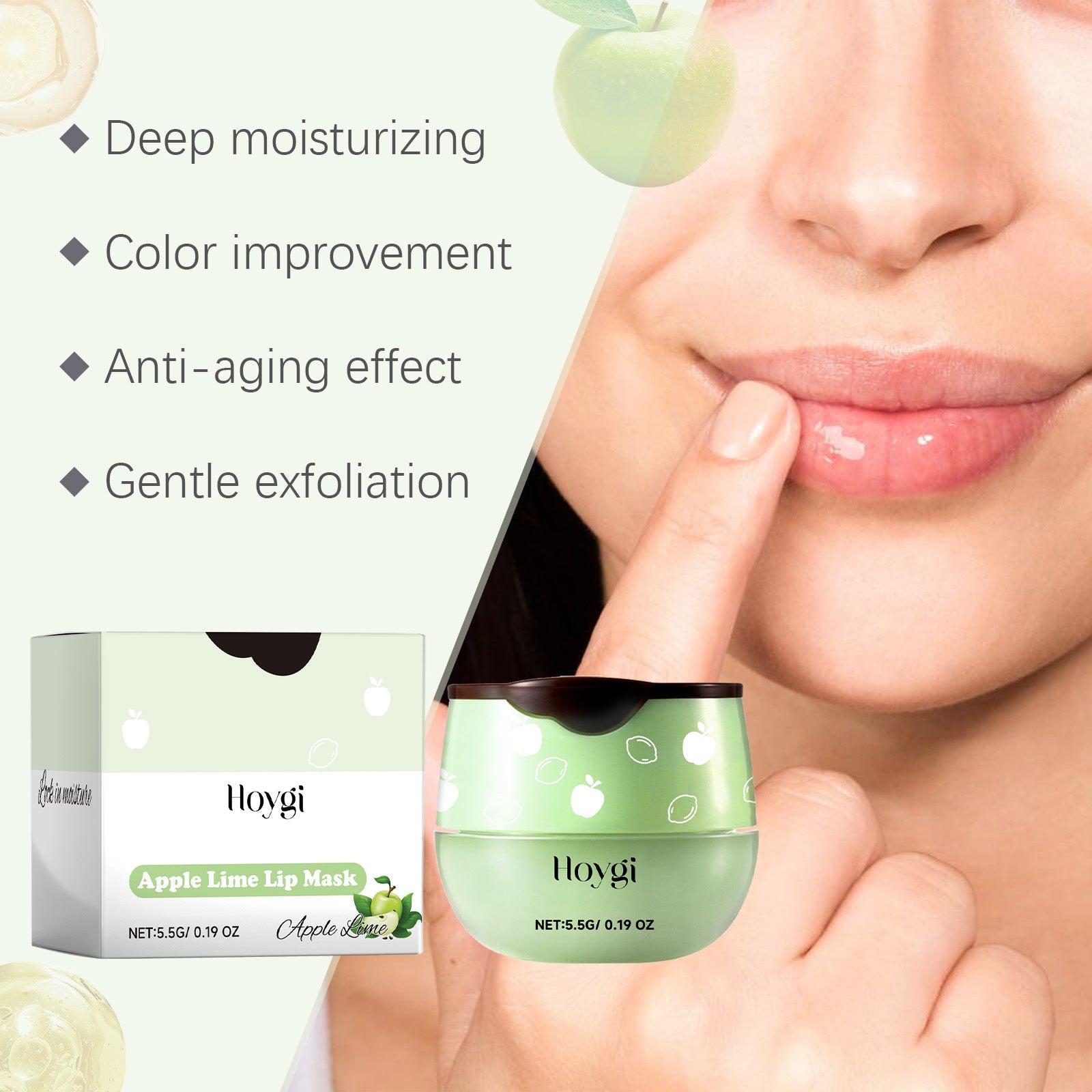 Hoygi - Green Apple Lip Mask