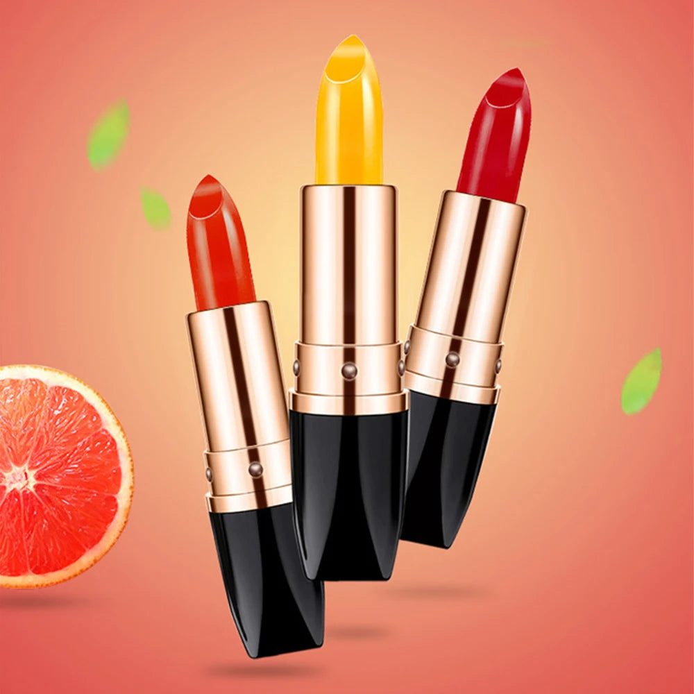 LessXCoco - 3pcs Temperature Color Change Lipstick Waterproof