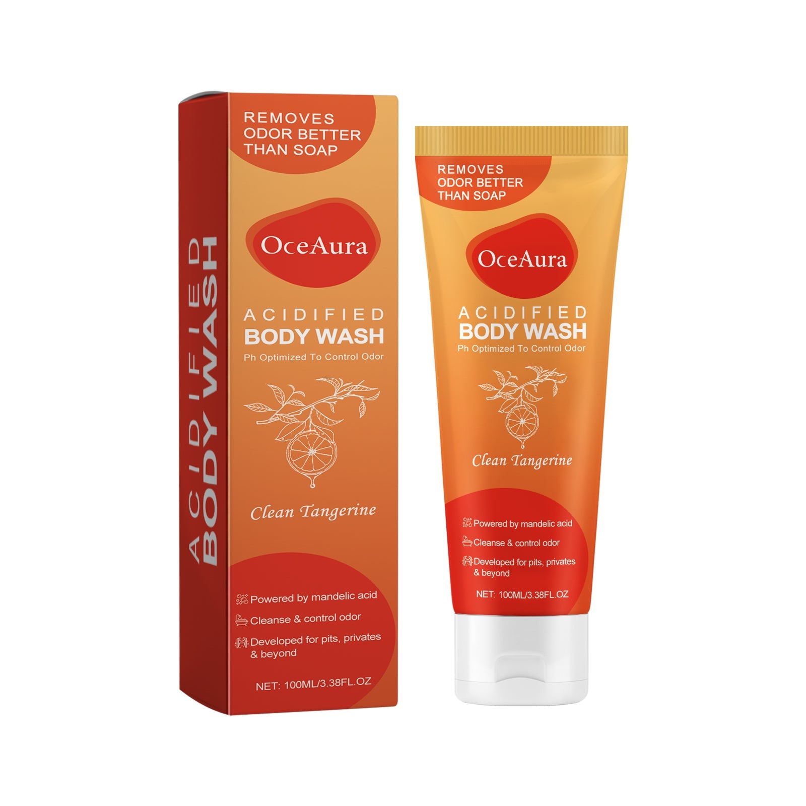 OceAura - Acidified Body Wash- Clean Tangerine