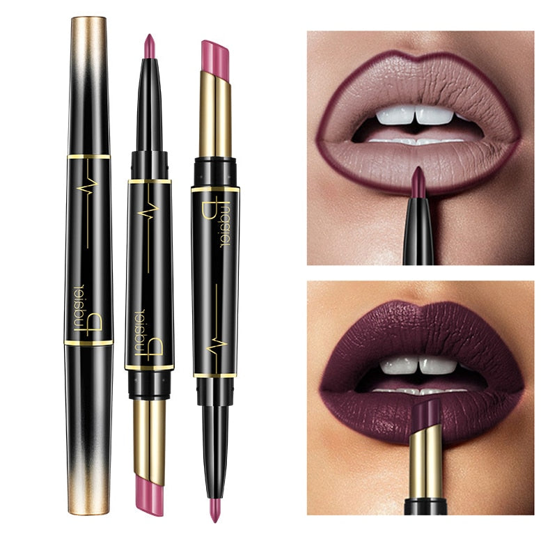 Pudaier - Matte Double Ended Lipstick & Lip Liner