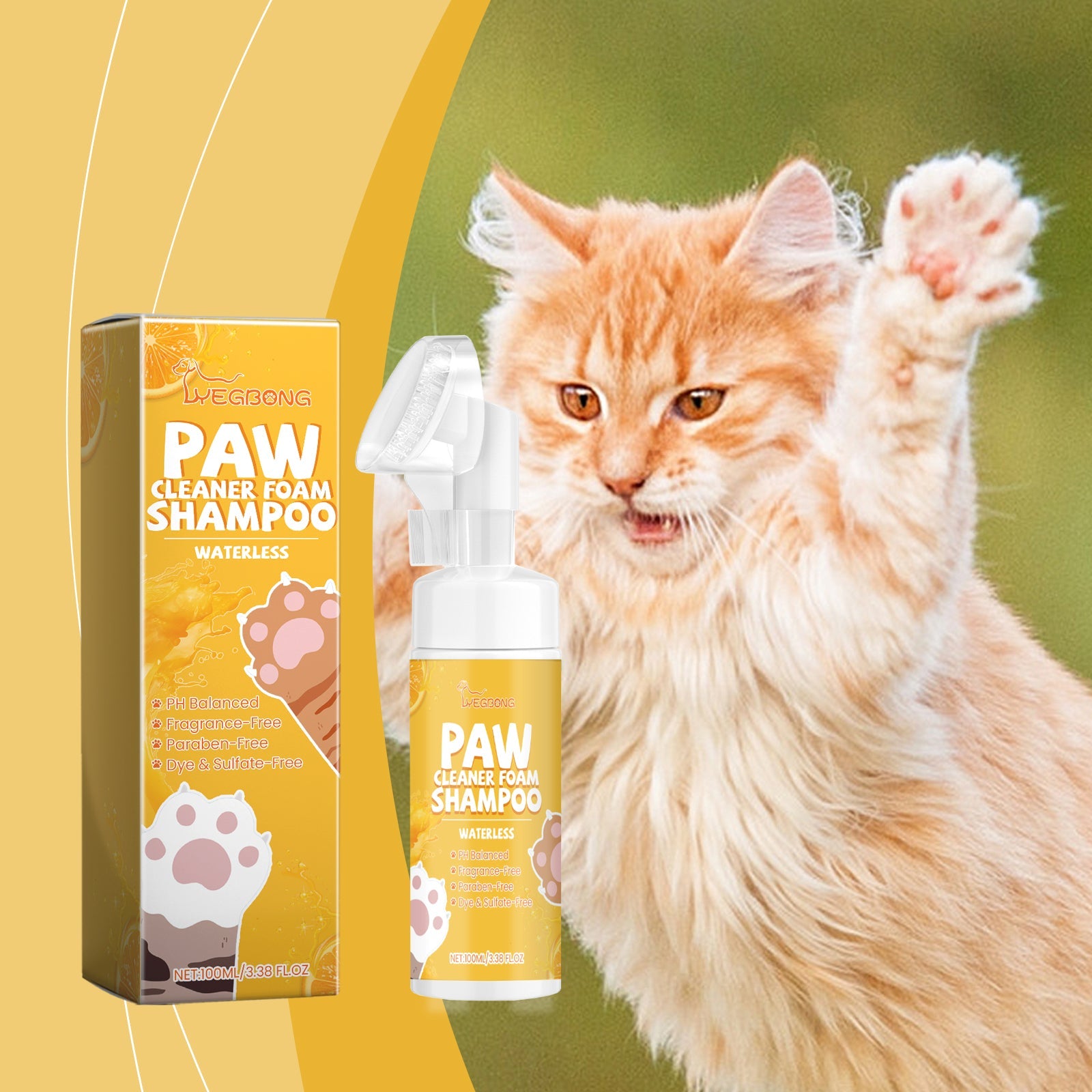 Yegbong - Pet Paw Cleaner Foam Shampoo