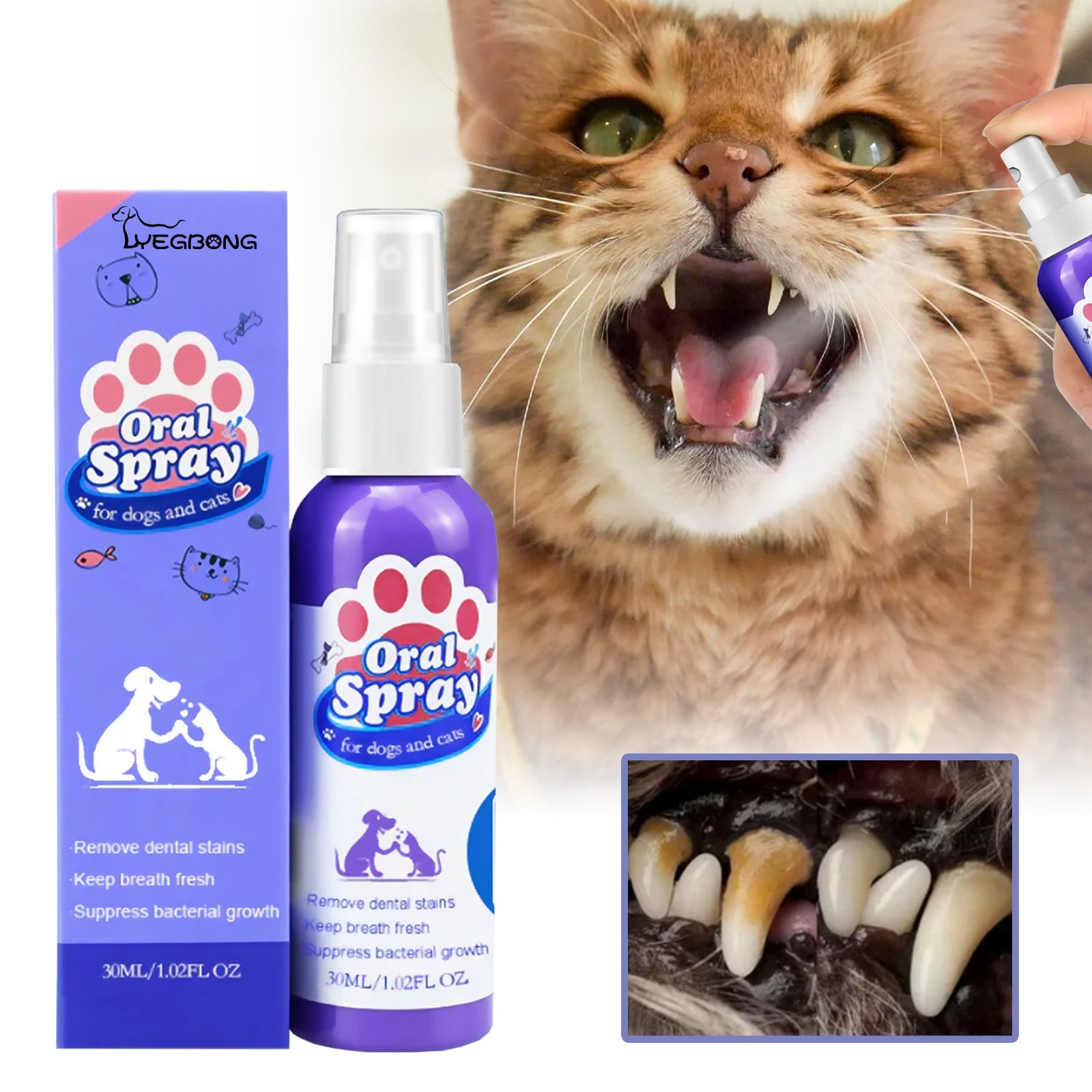 Yegbong - Oral Spray For Dogs & Cats