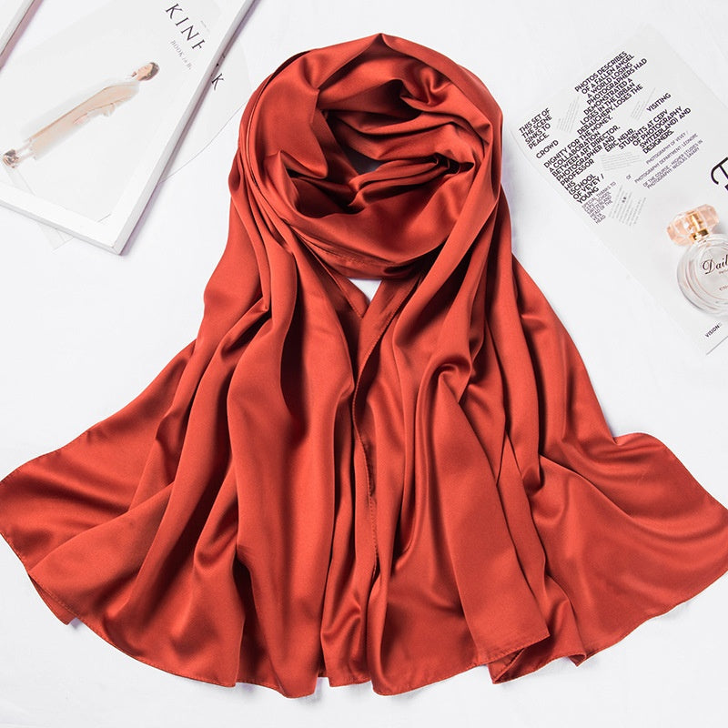 Hijab - Large Matte Satin Silk Headscarf