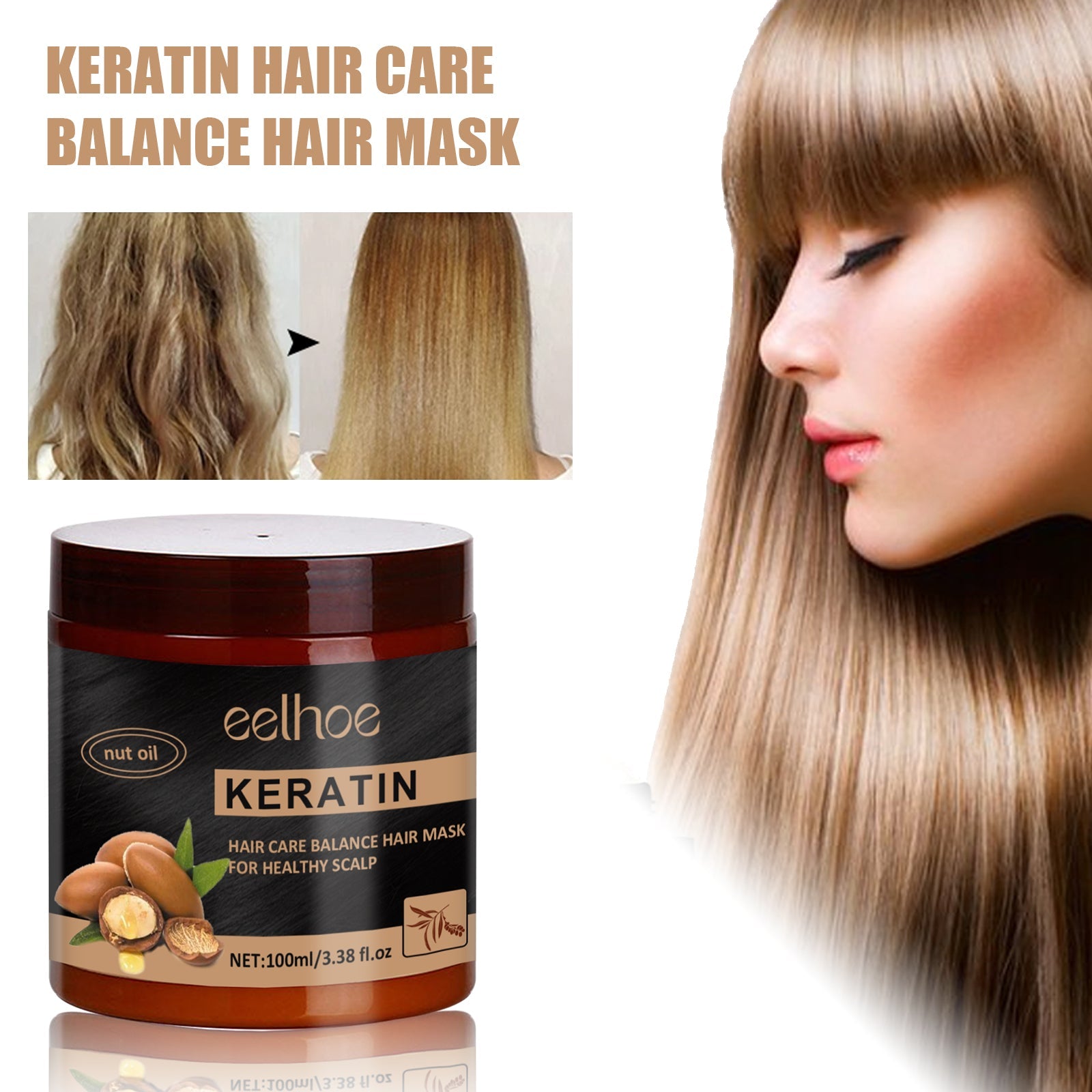 Eelhoe - Keratin Hair Care Balance Mask