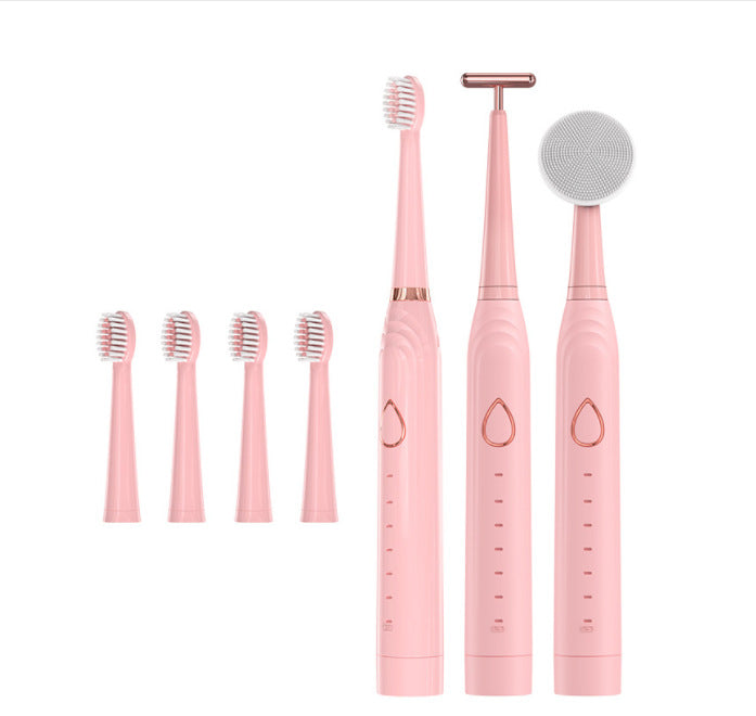 Multi-functional Electric Toothbrush Adult 6-Speed USB Sonic Soft Bristle Toothbrush