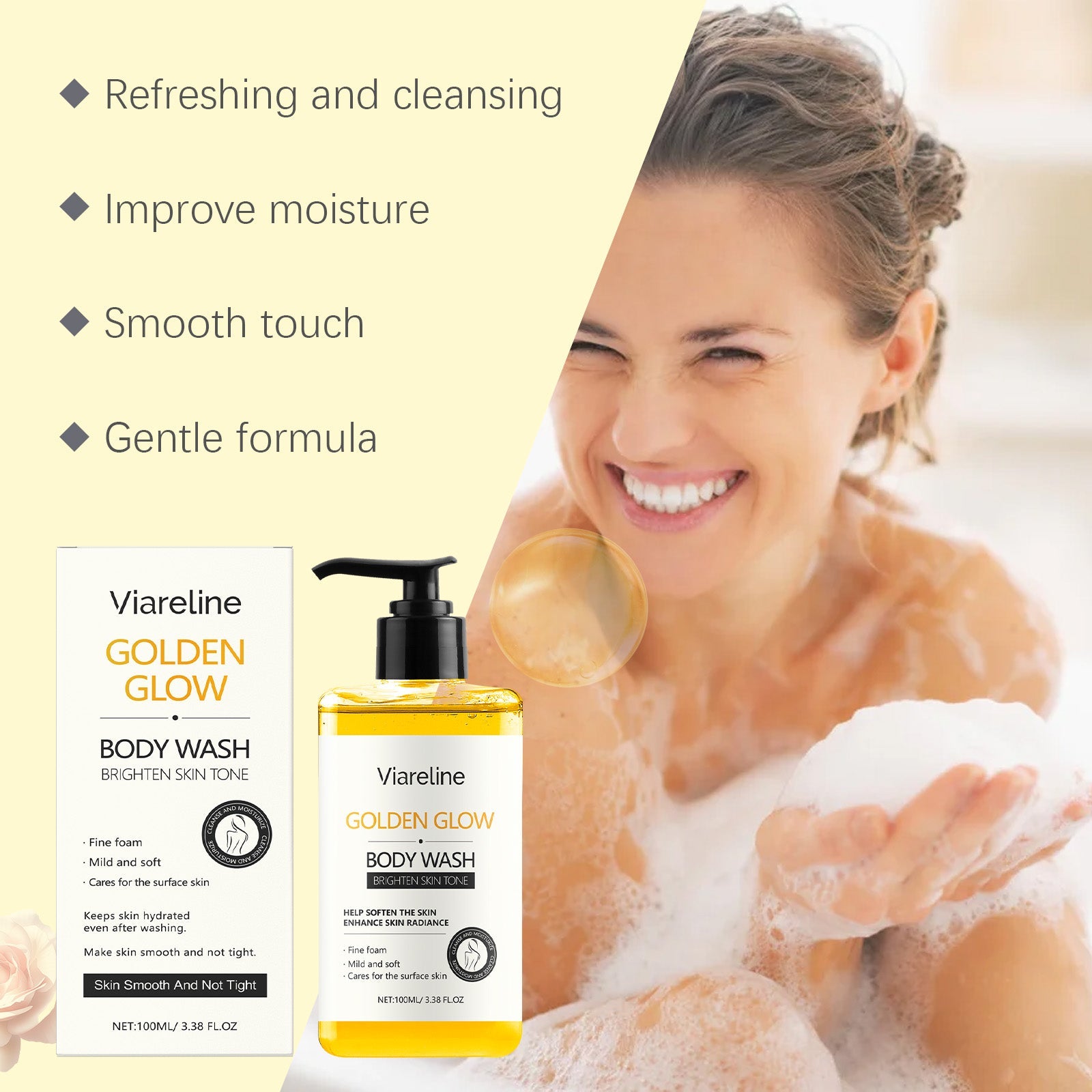 Viareline - Golden Glow Body Wash