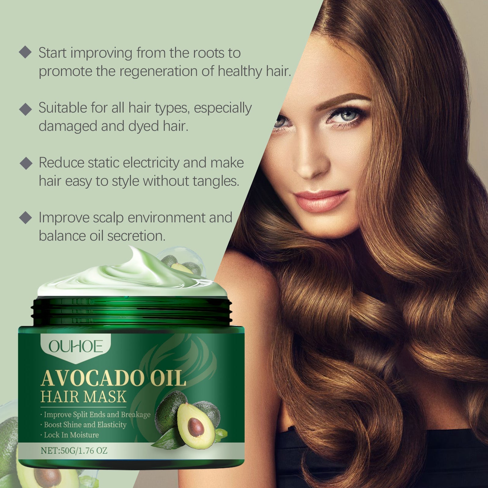 Ouhoe - Avocado Oil Hair Mask