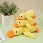 Dog’s Plush Companion - Duck Toy for Biting and Teeth Cleaning with Sound