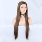 Basic Brown - Goddess Wig Natural Realistic Chemical Fiber Front Lace 22”-26”