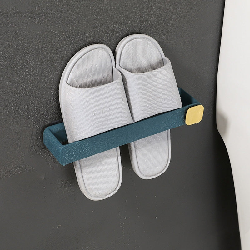 Punch-Free Bathroom Shoe Rack - Bathroom Slippers Rack Wall Storage Rack