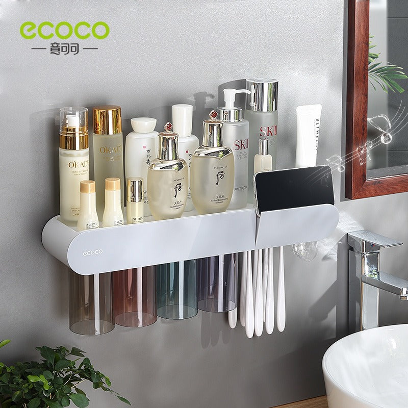 Ecoco - Wall Mounted Multi Toothbrush Holder