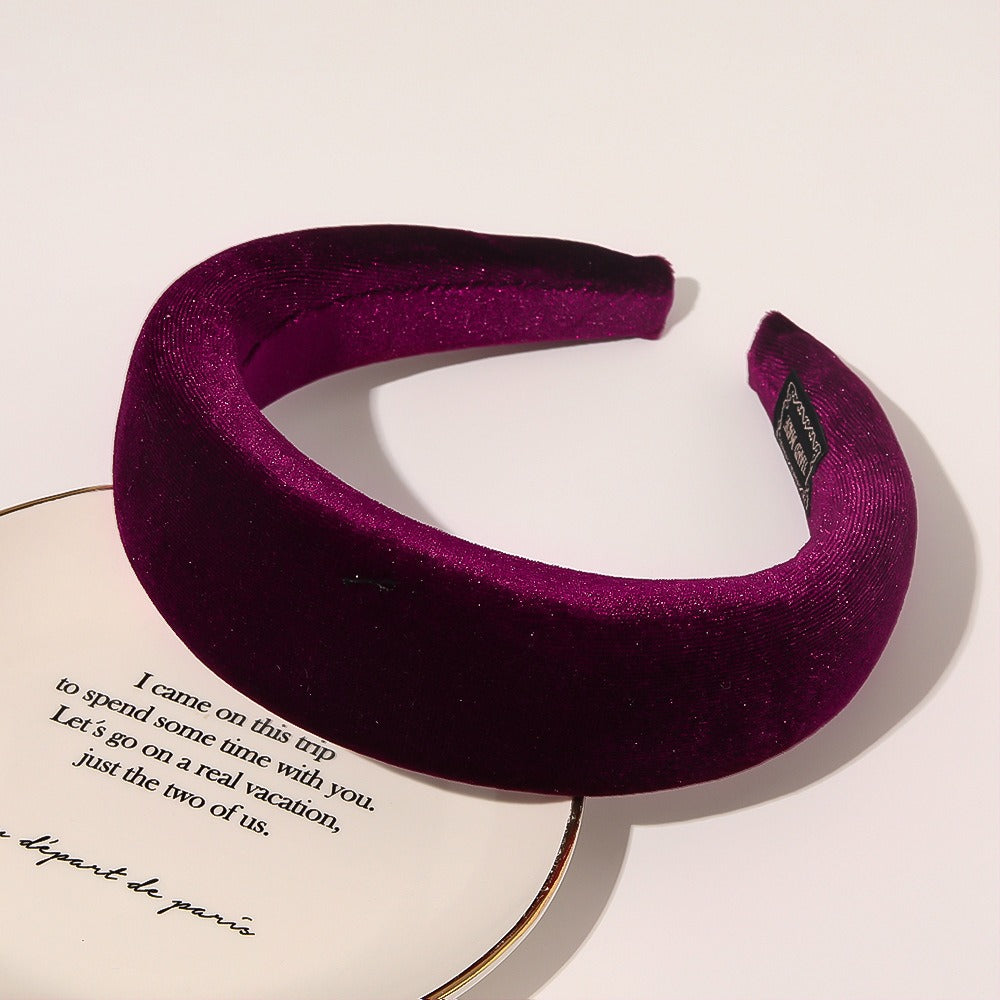 Classic - Wide Edge Velvet Sponge Headband