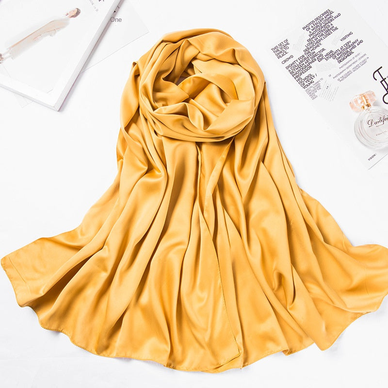 Hijab - Large Matte Satin Silk Headscarf