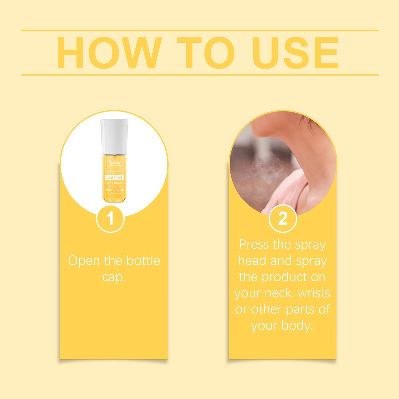 Roxelis - Caramel Perfume Mist