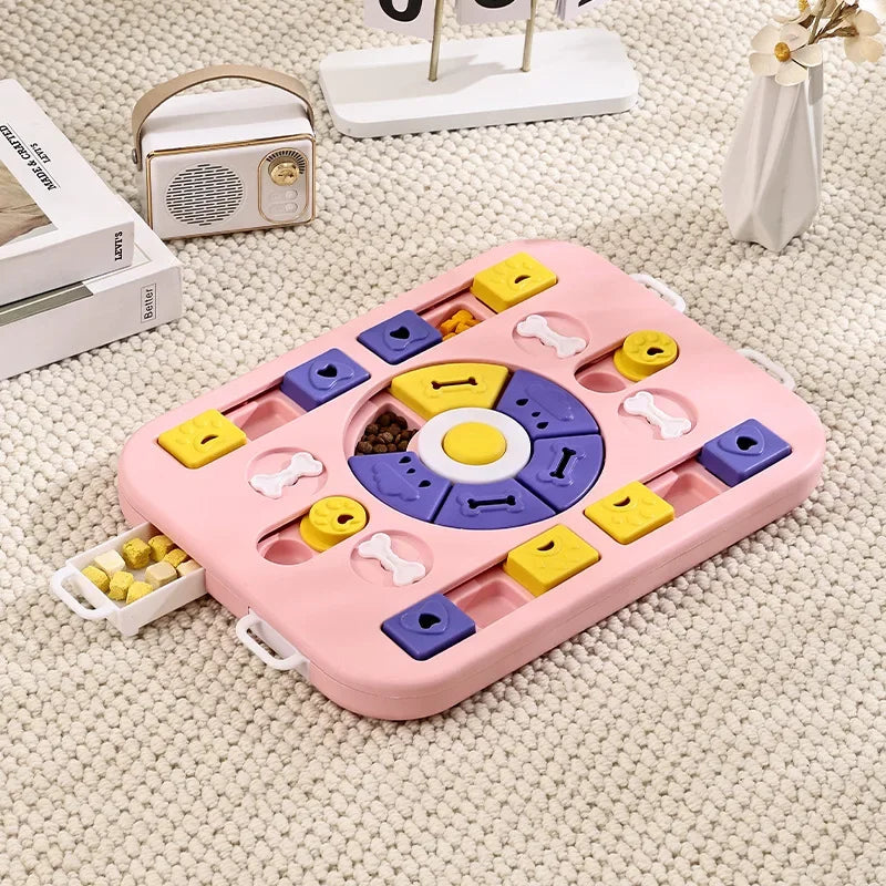 Pet Mental Stimulation Feeders - Puzzle Slow Food Dispenser Non Slip Bowl For Pets