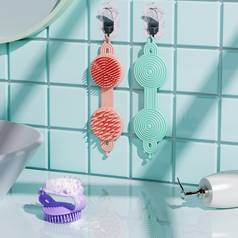 Double-Sided Shower Hair Brush & Massager