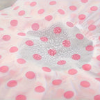 Thickened Shower Cap - Non-Disposable Reusable Waterproof Polka Dot PVC Adult Shower Cap