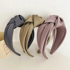 Fashionable Tie -  Wide Edge Satin Fabric Headband