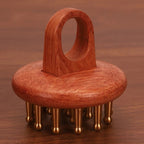Copper WoodHead Meridian Massage Comb - Gua Sha Massage Tool