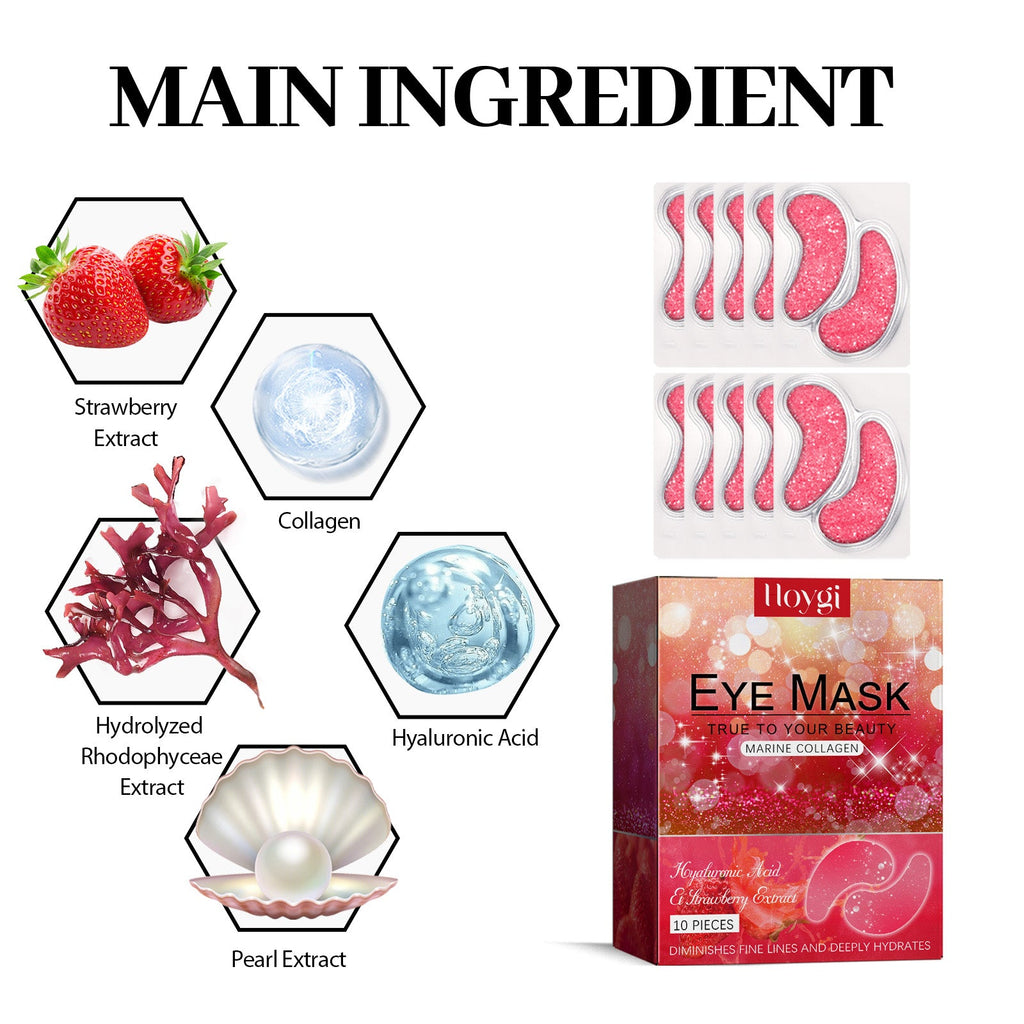 Hoygi - Hyaluronic Acid & Strawberry Extract Gel Eye Mask