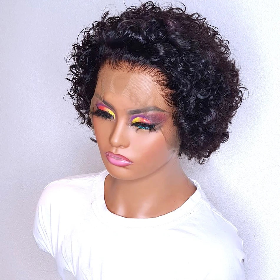 Black - Short Curly Pixie Wig