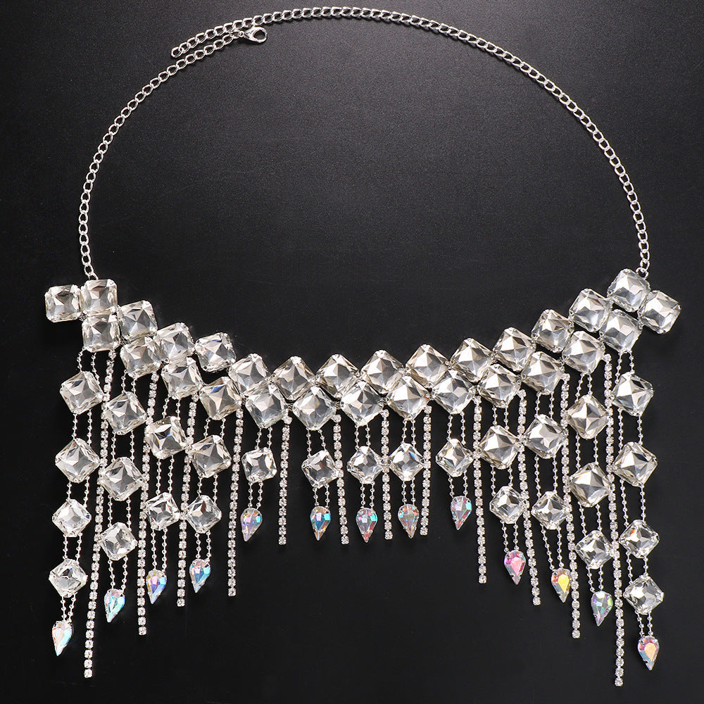 Water Falls - Diamond Tassel Headpiece