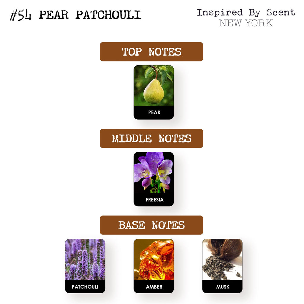 Inspired by Scent - #54 Pear Patchouli Parfum