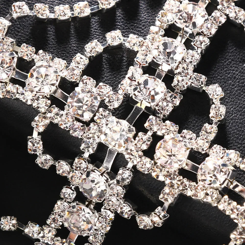 Goddess - Stage Tassel Hair Chain Rhinestone Headpiece