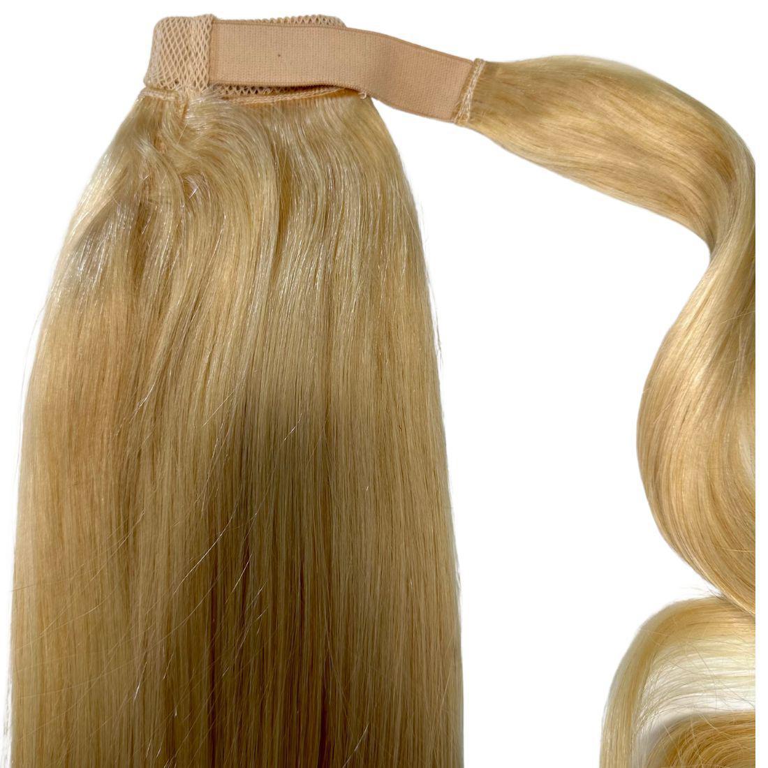 Private Label - Bleach Blonde 100% Human Hair Ponytail Extension