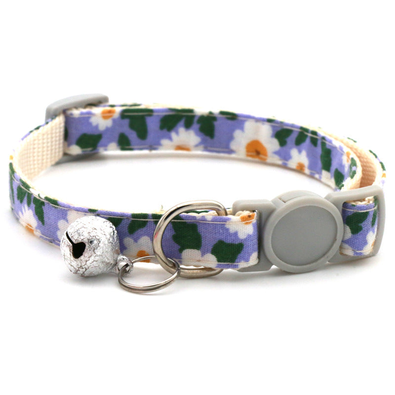 Pet Bandanas & Collar - Floral Scarf for Cats and Dogs