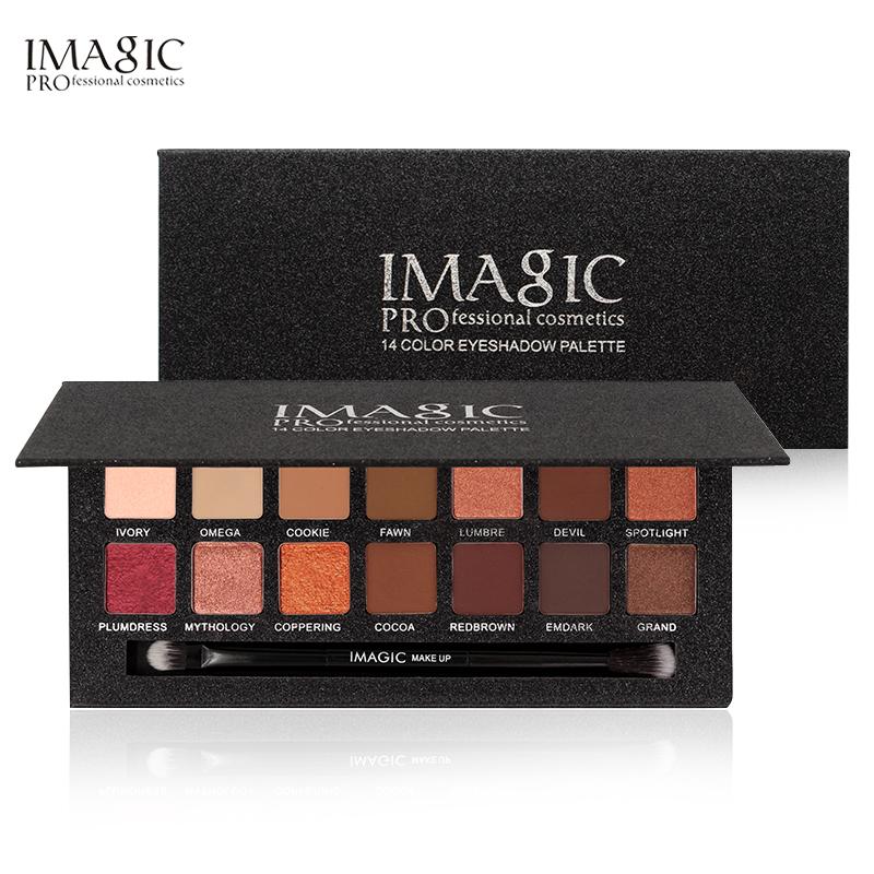 IMAGIC - 14 Color Matte Nude Eye Shadow Pallete Cosmetics