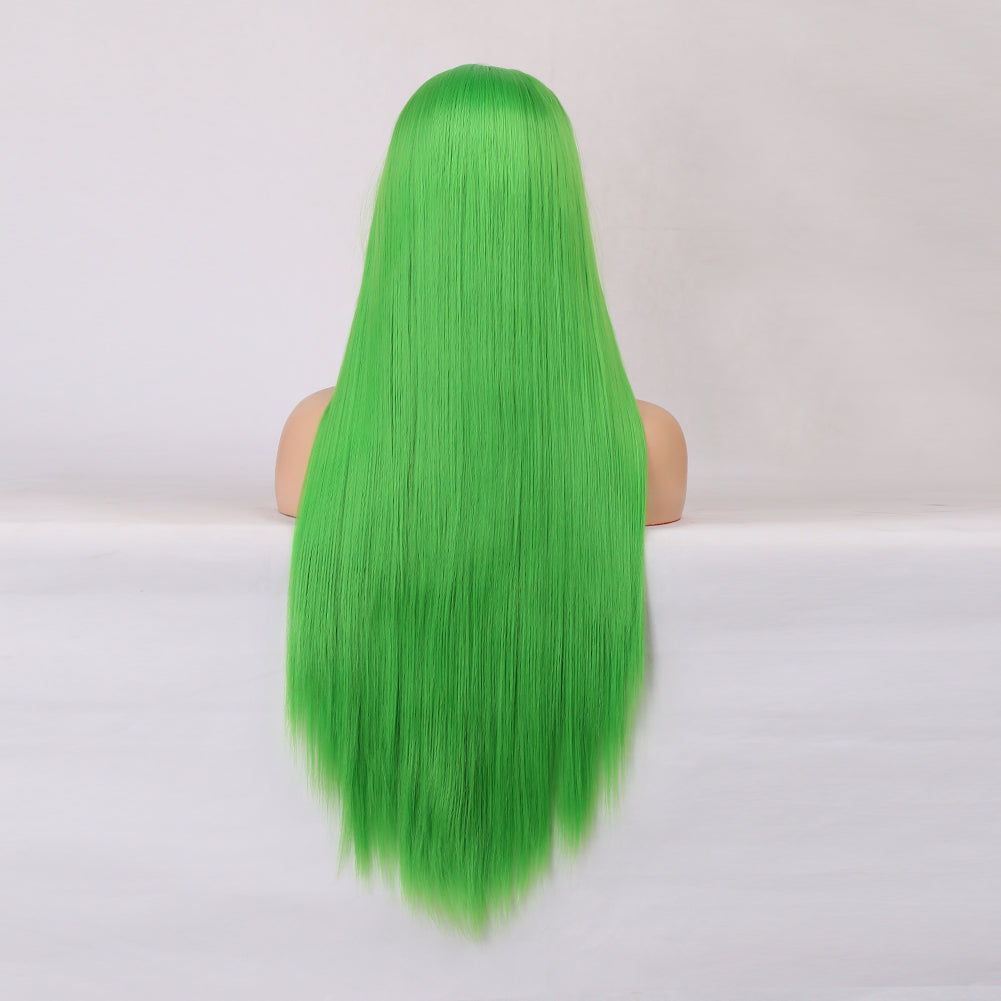 Lime Green - Goddess Wig Natural Realistic Chemical Fiber Front Lace 18”-26”