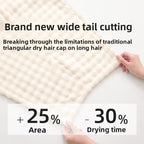 French Style Dry Hair Cap for Adults - Extra Large and Thick